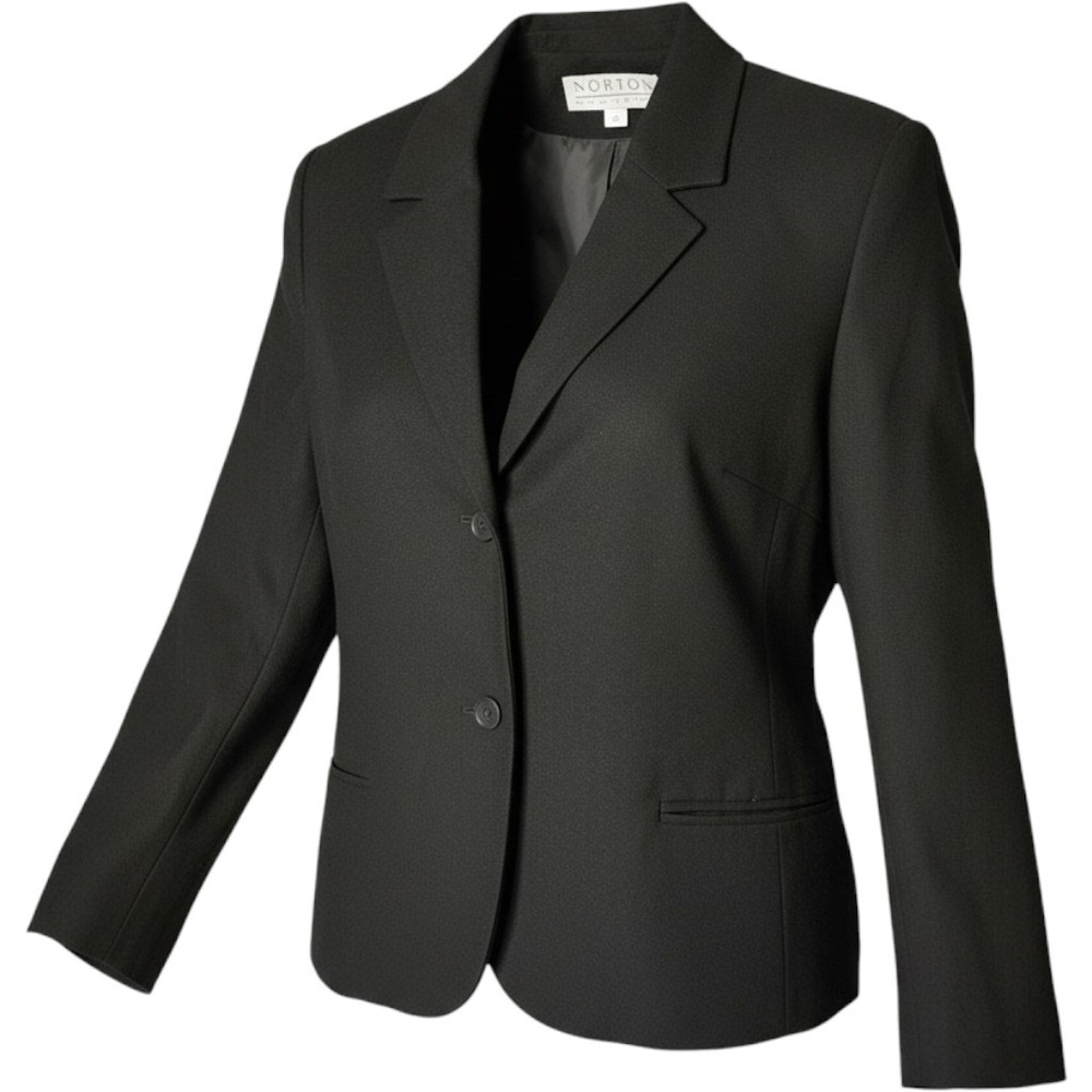 VTG Norton McNaughton Blazer Jacket Womens 10 Pure Virgin Wool Lined Woolmark